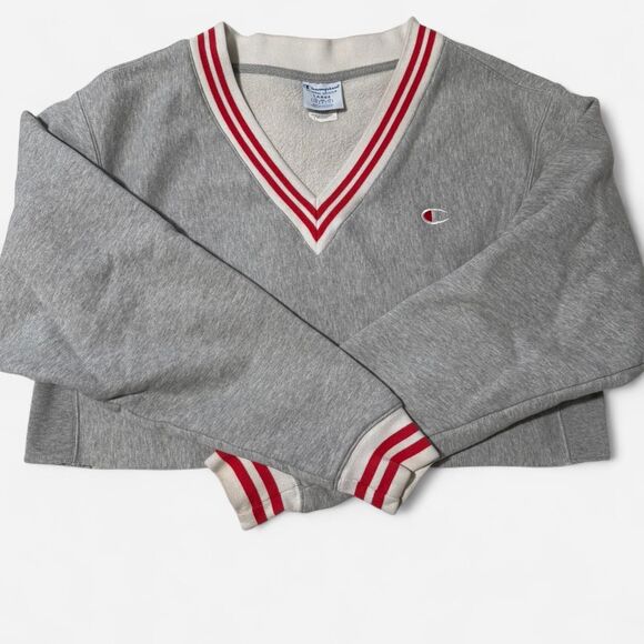 Champion Women's Grey Sweatshirt - Picture 1 of 3